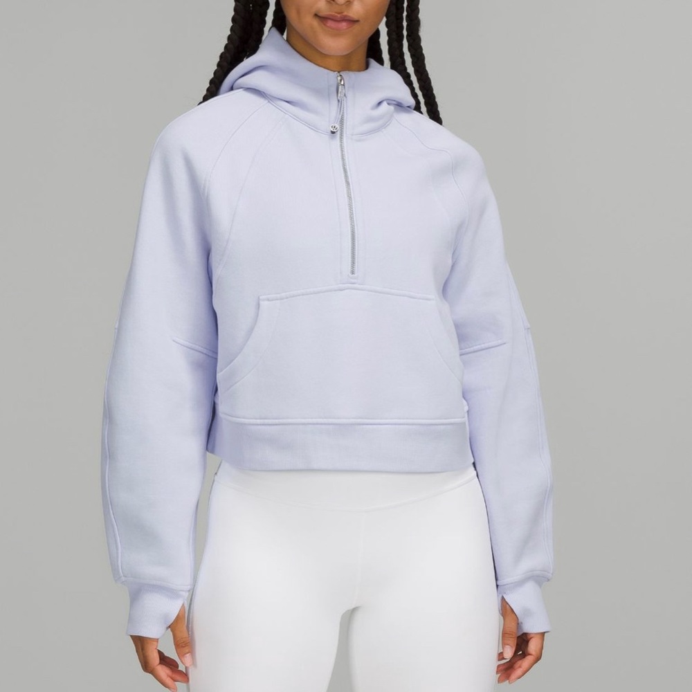 🍋NWT Lululemon Scuba Oversized Half Zip Hoodie Pastel Blue